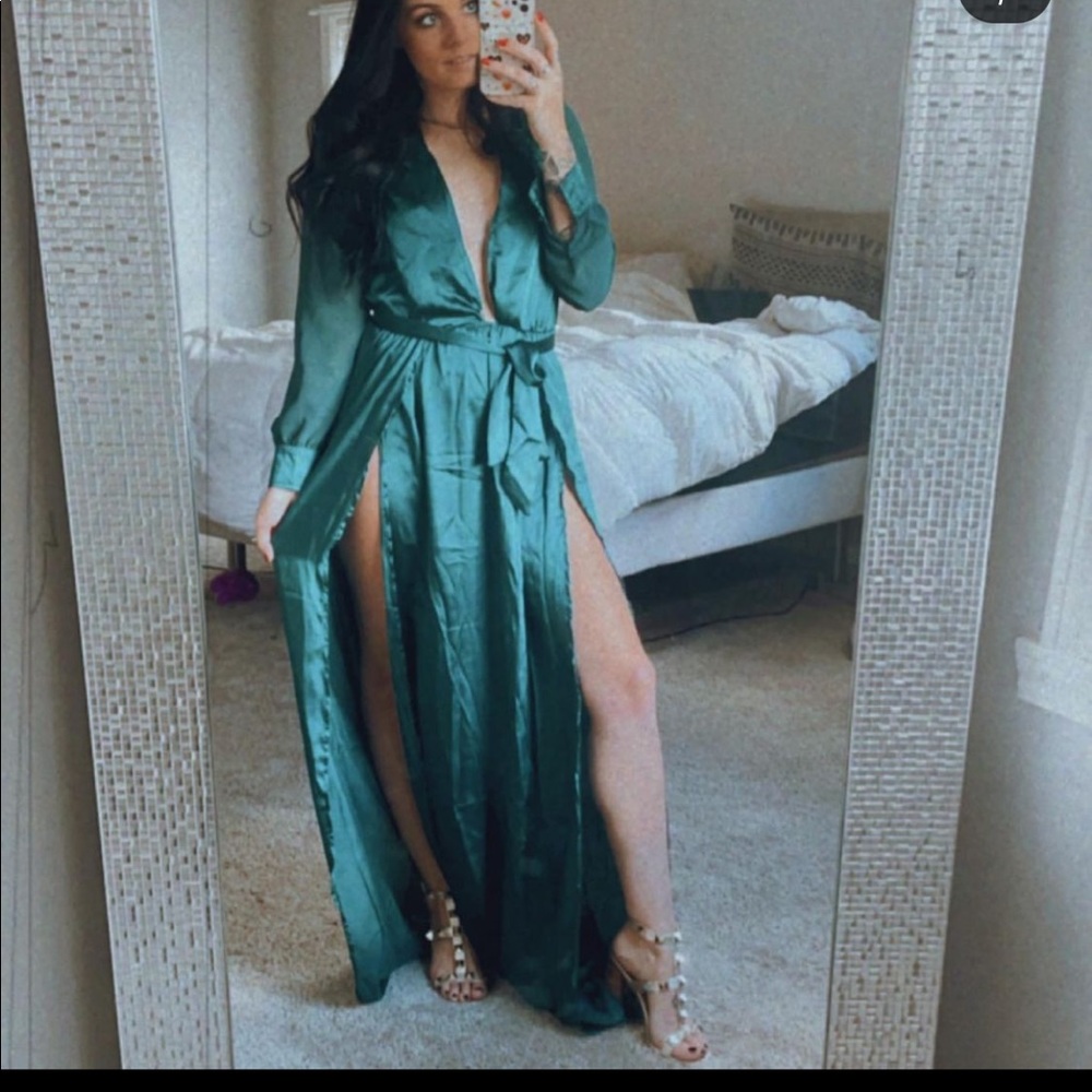 Deep Green Maxi Dress